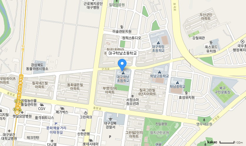 학교 찾아오시는 길 지도